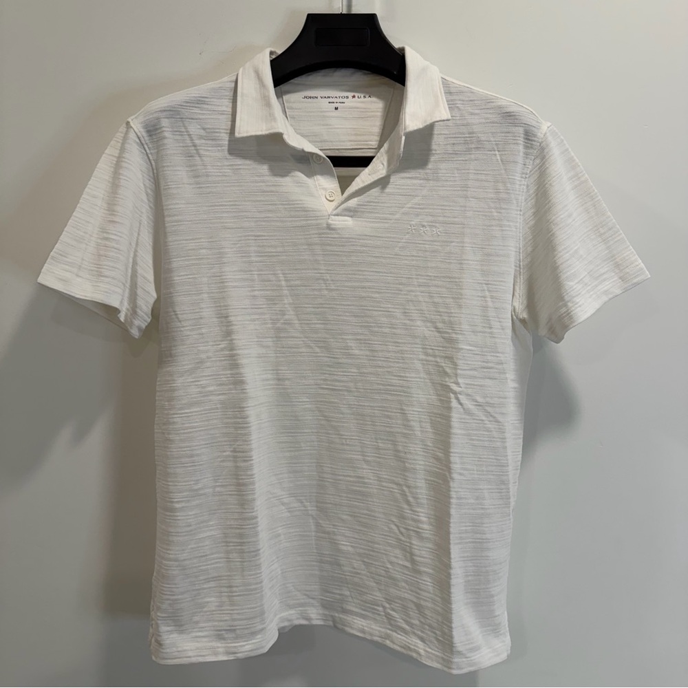 John Varvatos Ivory Polo Shirt